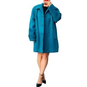 Vintage Appleseed’s 1946 Jewel Tone Wool Button Down Oversized Winter Coat